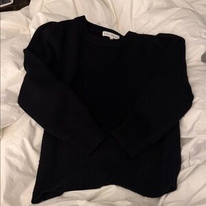 Elegant Black Crew Neck Sweater